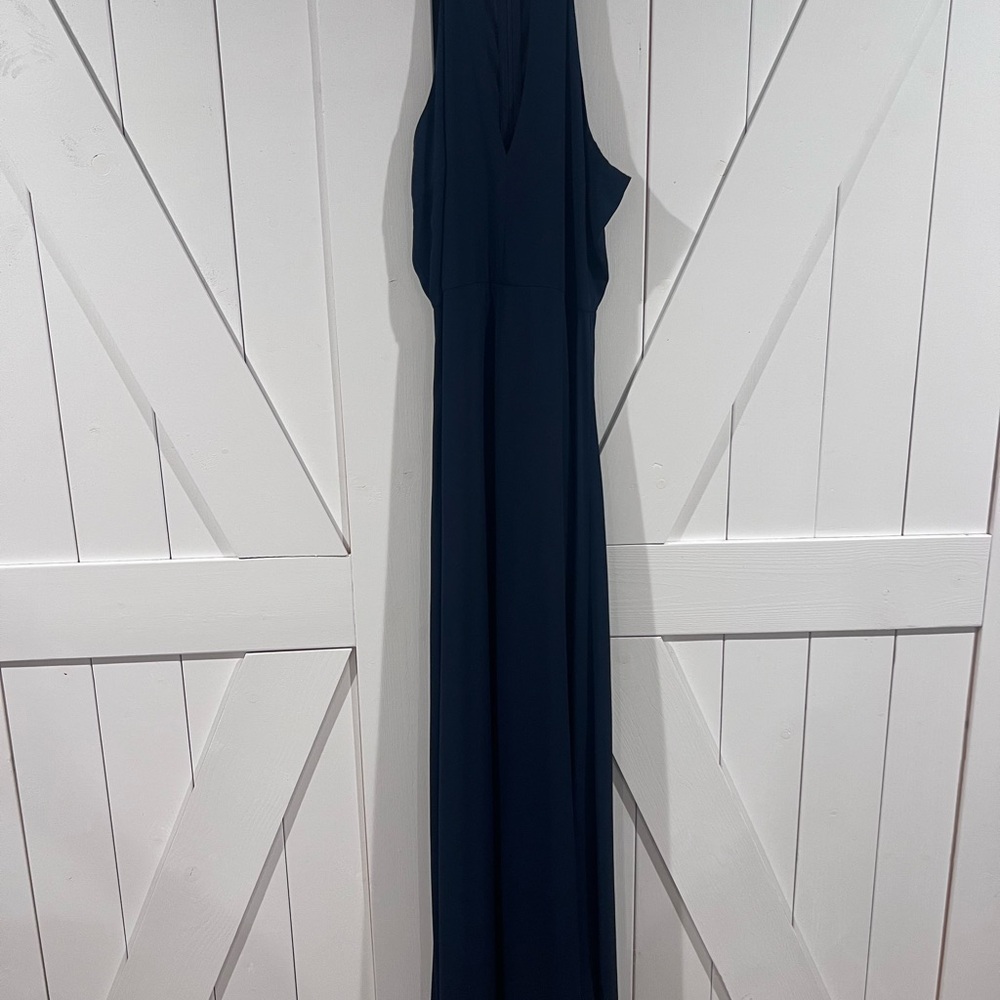 Lulus Beauty and Grace Keyhole Front Navy Blue Maxi Dress - Picture 6 of 7